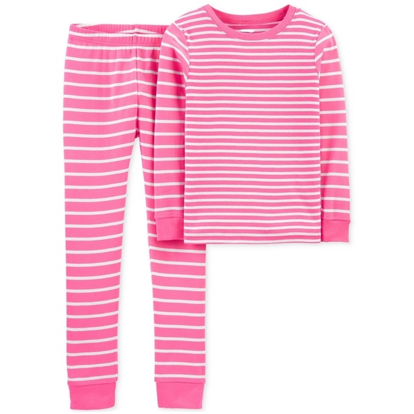 Carter's Toddler Girls 2-Pieces Striped Pajama Set Size 8 - Picture 1 of 1